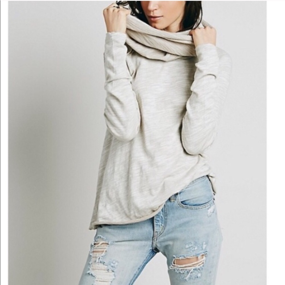 Free People Beach Cocoon Cowl Neck Pullover